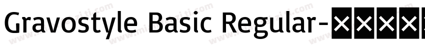 Gravostyle Basic Regular字体转换